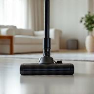 Vacuum cleaner in a clean living room, symbolizing routine maintenance